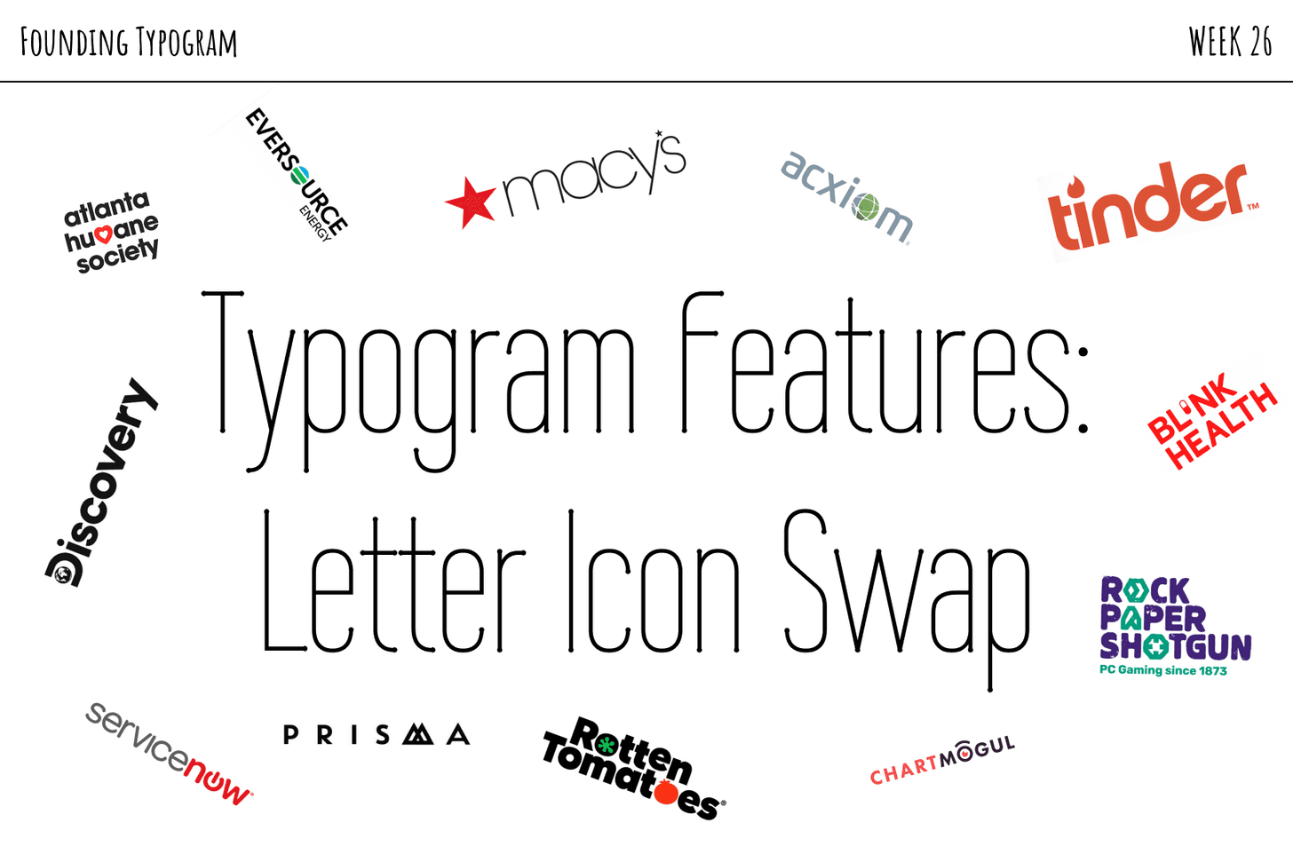 Typogram Features: Letter Icon Swap